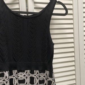 Bebe knit/silk dress